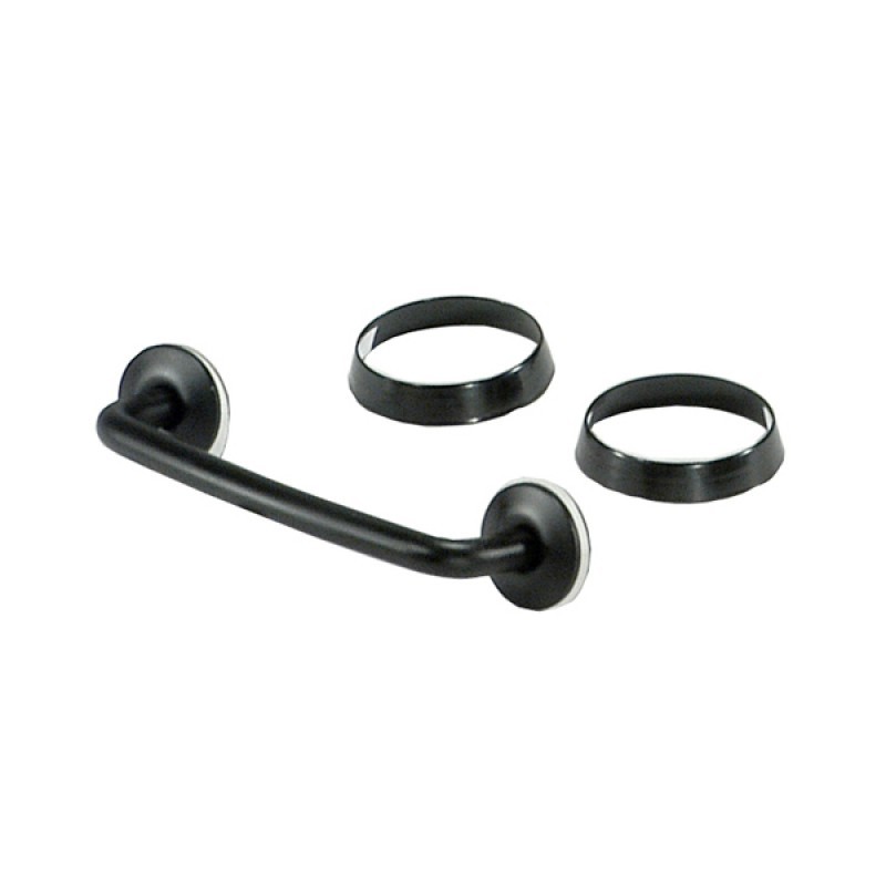 Jeep Wrangler Windshield Tie Down Kit - Rugged Ridge - 5 Piece Kit - Black - `97-`06